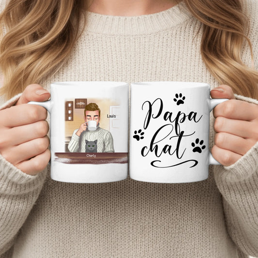J'adore le café - Mug personnalisé (monsieur)