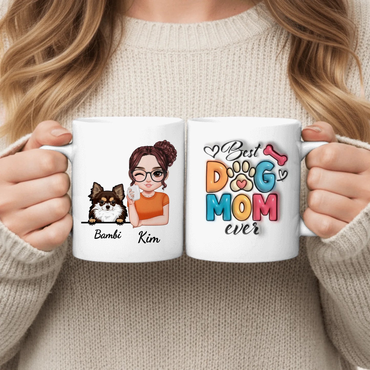 Best Pet Mom (Optique 3D) - Mug personnalisé
