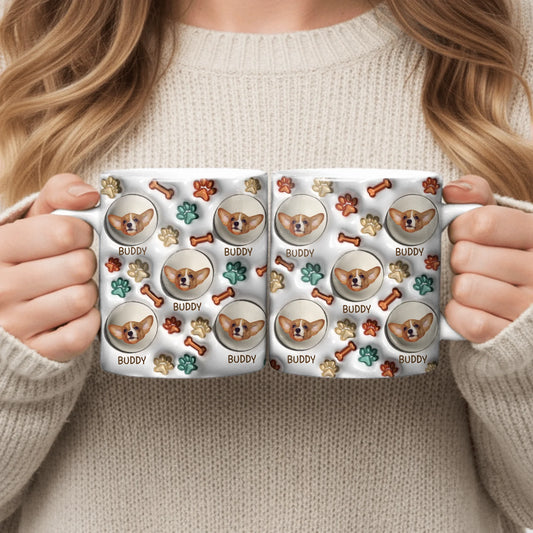 Têtes d'animaux mignonnes (Optique 3D) - Mug personnalisé