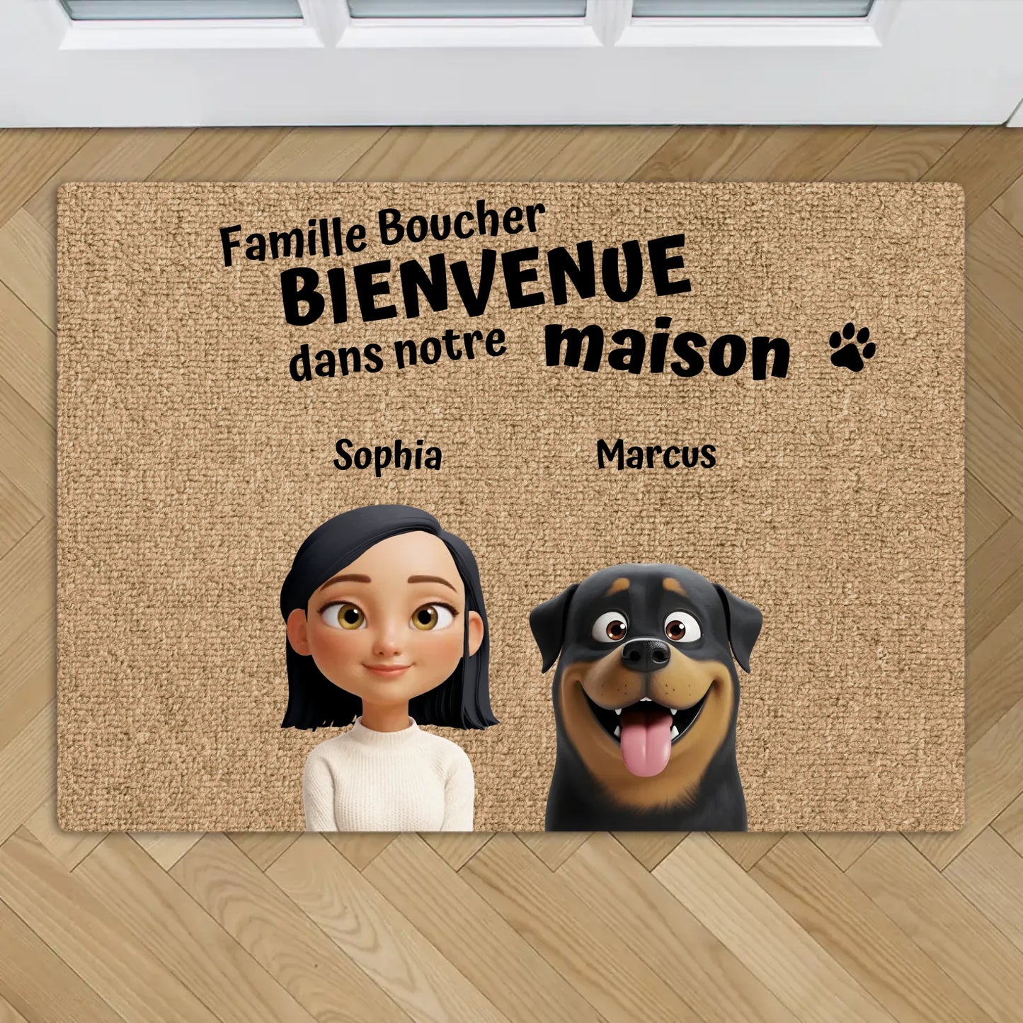 Notre maison - Paillasson personnalisé