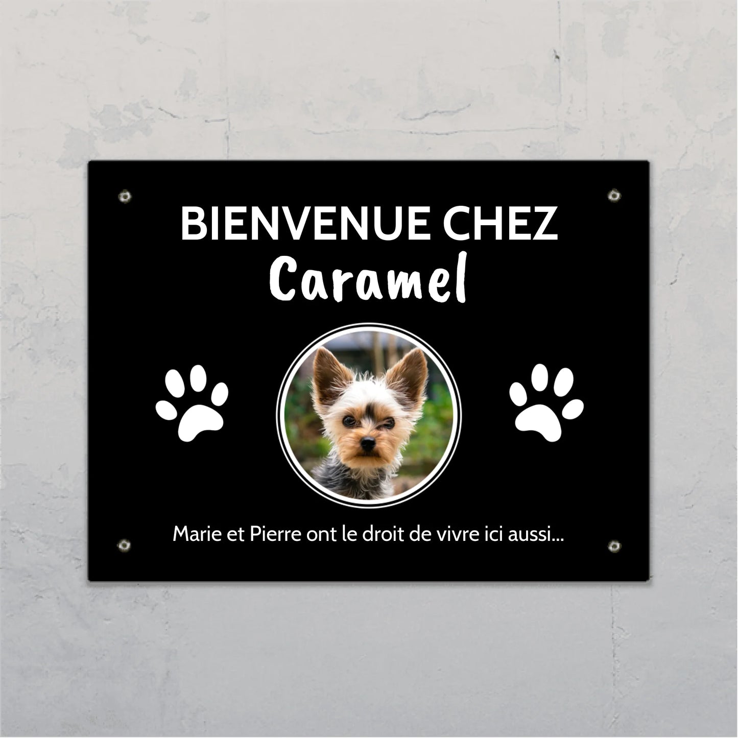 Photo (cercle) - Plaque de porte personnalisée