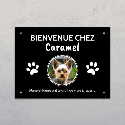 Photo (cercle) - Plaque de porte personnalisée