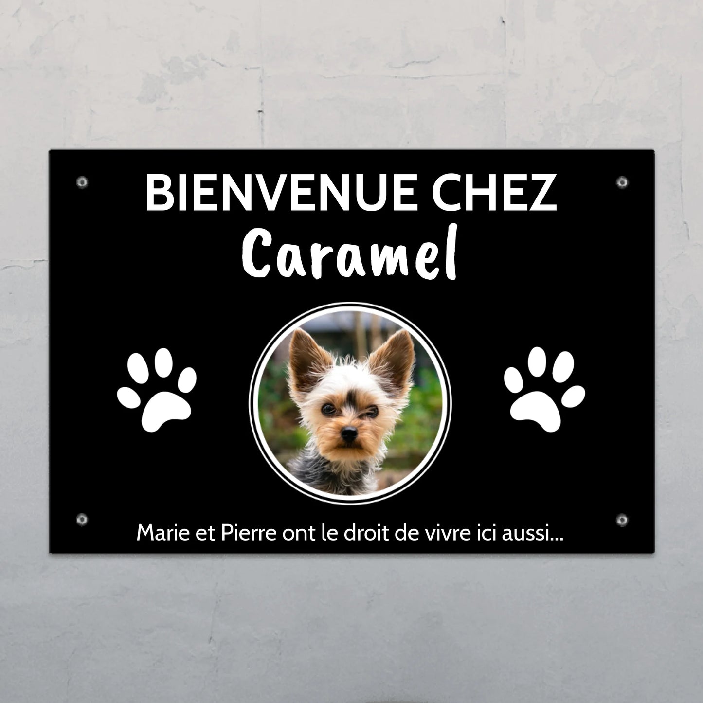 Photo (cercle) - Plaque de porte personnalisée