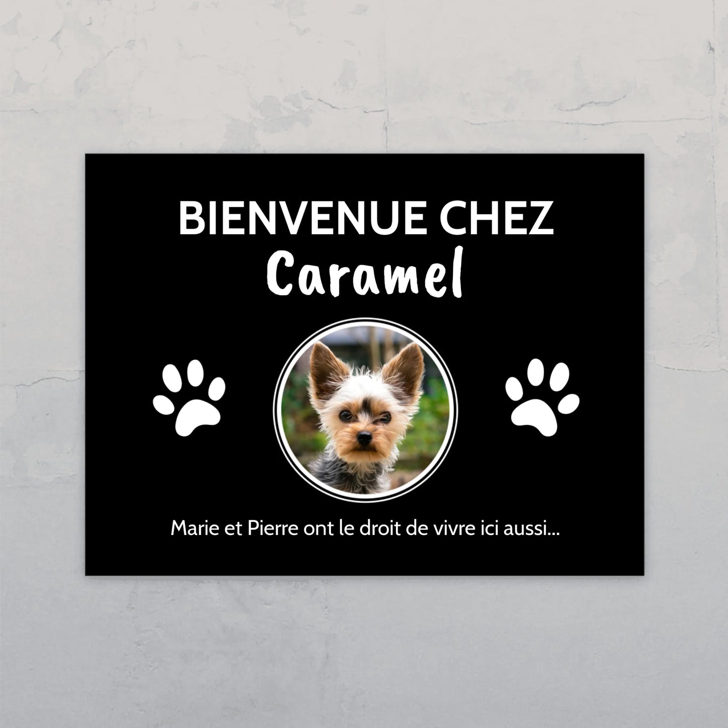 Photo (cercle) - Plaque de porte personnalisée