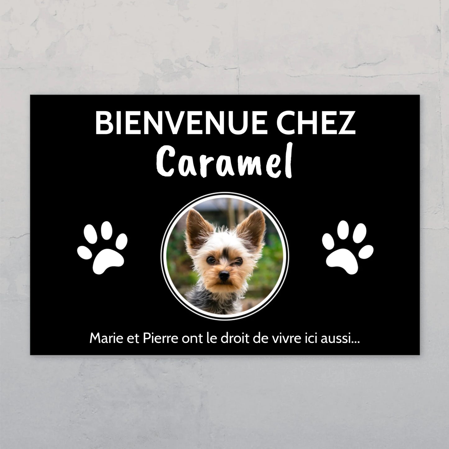 Photo (cercle) - Plaque de porte personnalisée