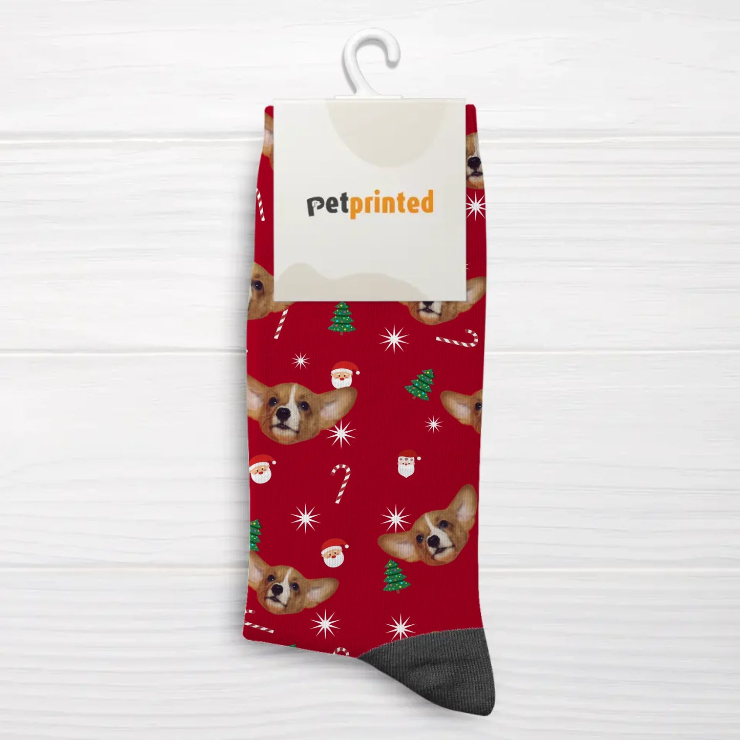 Votre photo (Édition Noël)  - Chaussettes personnalisées