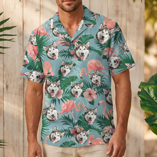 Oiseau de paradis - Chemise hawaïenne personnalisée