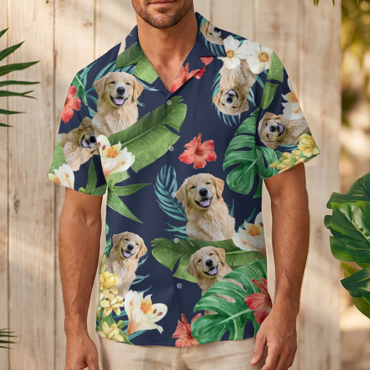 Votre photo - Chemise hawaïenne personnalisée