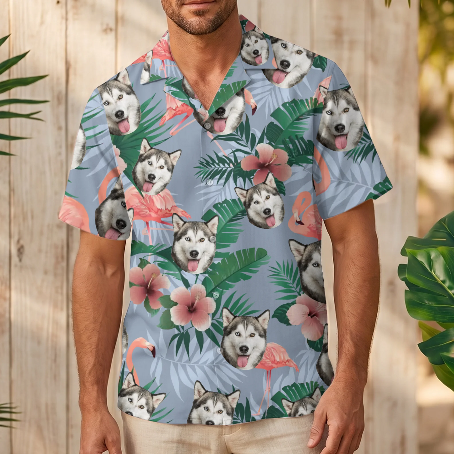 Oiseau de paradis - Chemise hawaïenne personnalisée