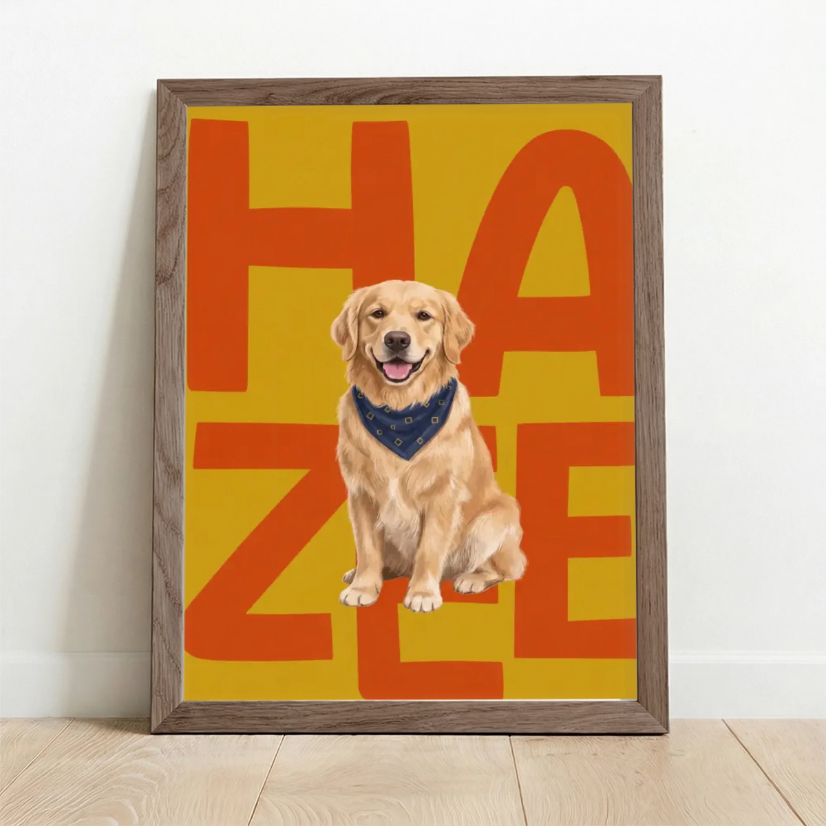 Framed Poster UK oak