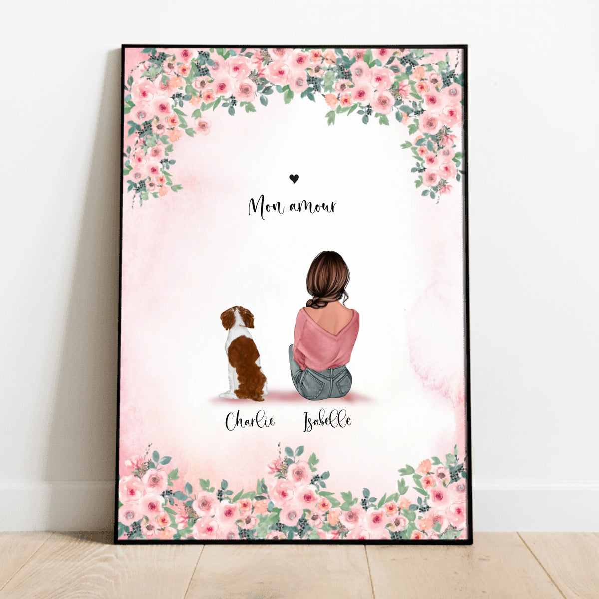 Poster personnalisé - Maman (chat & chien)