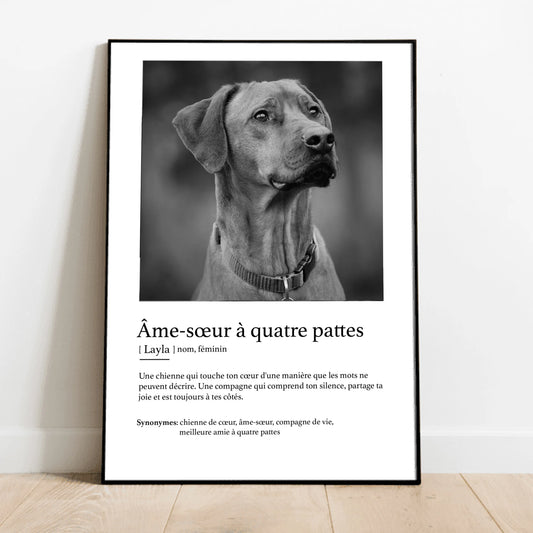 Poster personnalisé - Âme-sœur à quatre pattes