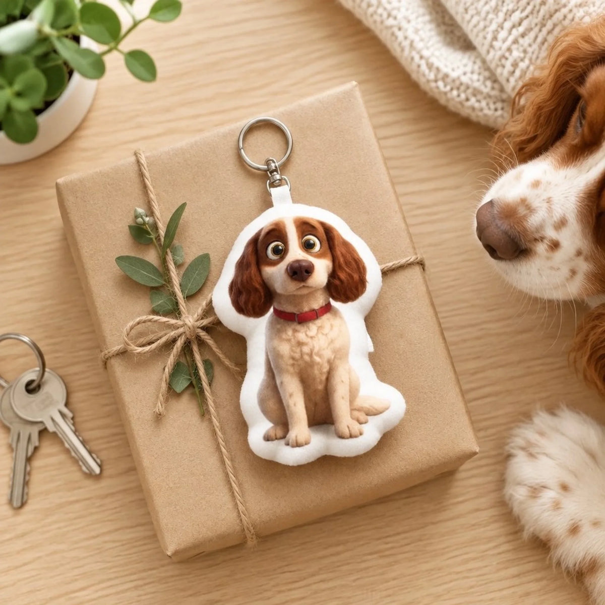 Porte-clés fantaisie personnalisé - Cartoon - en cadeau - Pet Printed